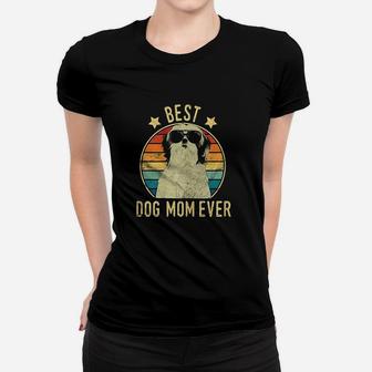 Best Dog Mom Ever Shih Tzu Mothers Day Ladies Tee - Seseable