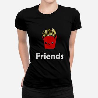 Best Friends Ever Hamburger French Fries Soda Ladies Tee - Seseable