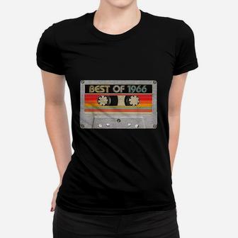 Best Of 1966 55th Birthday Gifts Cassette Tape Vintage Ladies Tee - Seseable