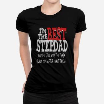 Best Stepdad Dark T-shirt, Dad T-shirt Ladies Tee - Seseable