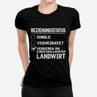 Beziehungsstatus Landwirt Frauen Tshirt, Lustiges Partner-Outfit - Seseable