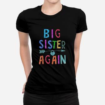Big Sister Again, sister presents Ladies Tee - Seseable