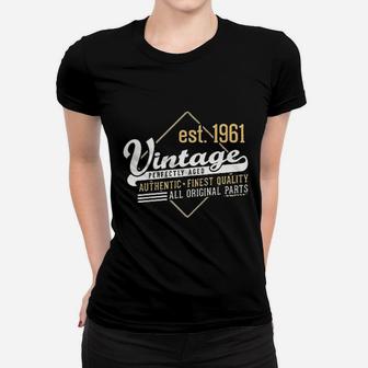 Birthday Gifts For All 60th Est 1961 Vintage Ladies Tee - Seseable