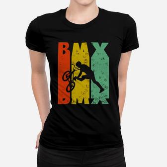Bmx Tshirt Vintage Retro Mountainbike Cylcing Shirt Black Youth B074gb75xz 1 Ladies Tee - Seseable