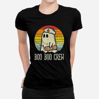 Boo Boo Crew Nurse Retro Halloween Ladies Tee - Seseable