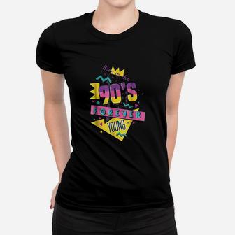 Born In The 90s Nineties Retro Forever Young Quote Ladies Tee - Seseable