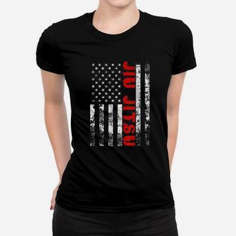 Brazilian Jiu Jitsu American Flag Us Sports Women T-shirt - Seseable