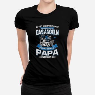 Bulldoggen Papa Frauen Tshirt, Väterlicher Stolz mit Spruch - Seseable