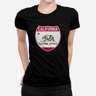 California Flag Highway Ladies Tee - Seseable