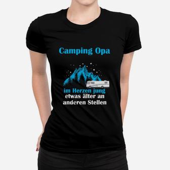 Camping Opa Lustiges Frauen Tshirt, Für Junggeblieben Omas - Seseable