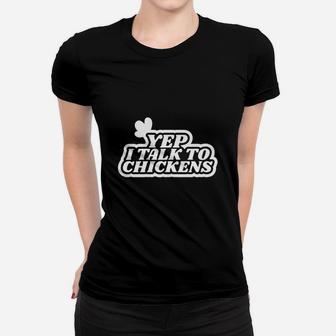 Chicken Farming Funny Gift Ladies Tee - Seseable