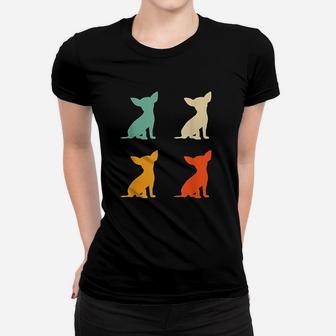 Chihuahua Gift For Dog Lover Retro Chihuahua Vintage Dog Ladies Tee - Seseable