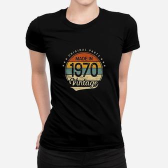 Classic Vintage 1970 Born In 1970 Retro 52nd Birthday Gift Ladies Tee - Seseable