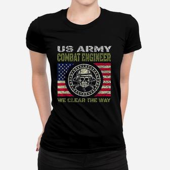 Combat Engineer For Us Army Veteran Sappers 762 Design Ladies Tee - Seseable