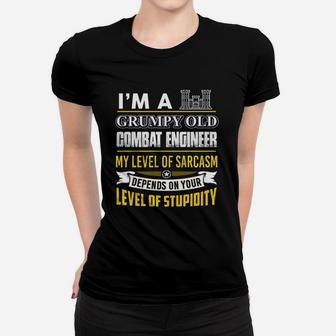 Combat Engineer Im A Grumpy Old Combat Engineer Women T-shirt - Seseable