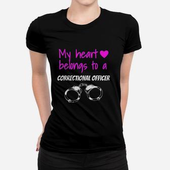 Correctional Officer Wife Corrections Girlfriend Gift Ladies Tee - Seseable
