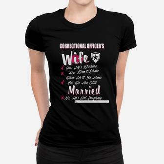 Correctional Officer Wife T-shirt Ladies Tee - Seseable