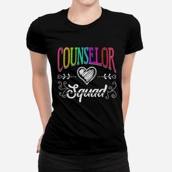 Counselor Squad Teacher Back To School Ladies Tee - Seseable