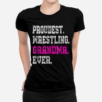 Custom Wrestling Grandma Tshirt, Best Grandma Ever Gift Women T-shirt - Seseable