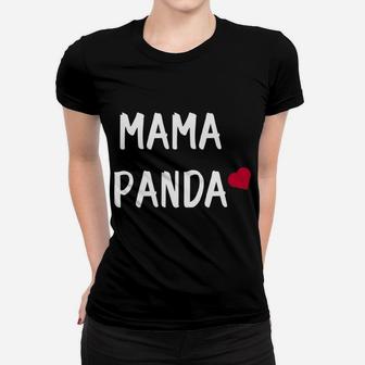 Cute Mama Panda Mom Panda Lover Mothers Day Gifts Ladies Tee - Seseable