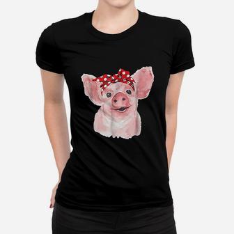 Cute Pig For Girl And Women Pig Lover Gifts Ladies Tee - Seseable