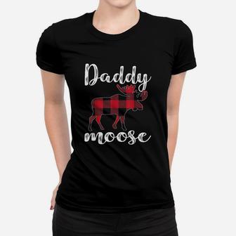 Daddy Moose Matching Family Christmas Gift Ladies Tee - Seseable