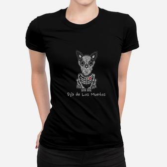 Day Of The Dead Dogs Ladies Tee - Seseable