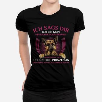 Deutscher Schäferhund Prinzessin Frauen T-Shirt - Seseable