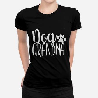 Dog Grandma Dog Paws Print Ladies Tee - Seseable