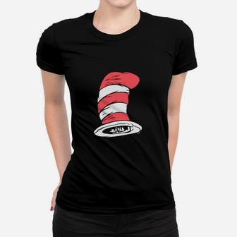 Dr Seuss Cat In The Hat Big Hat Ladies Tee - Seseable