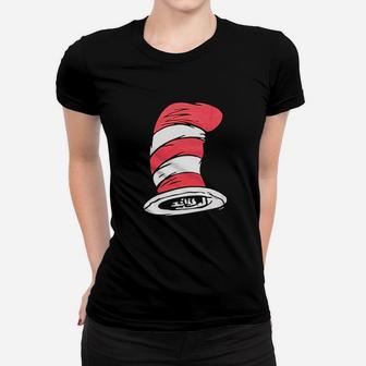 Dr Seuss Cat In The Hat Big Hat Ladies Tee - Seseable