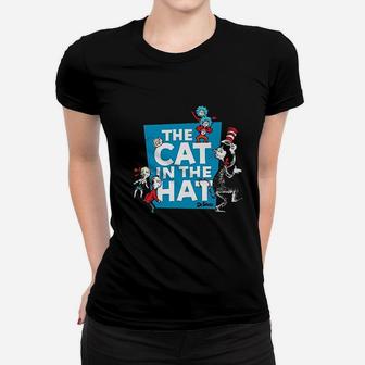 Dr Seuss The Cat In The Hat Characters Ladies Tee - Seseable