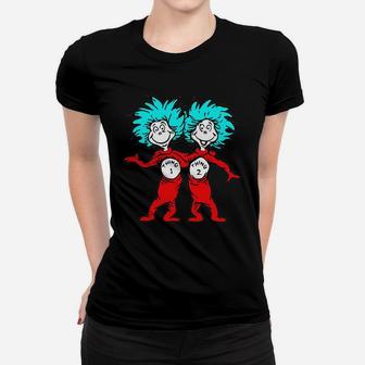 Dr Seuss Thing 1 Thing 2 Buddies T-shirt Women T-shirt - Seseable
