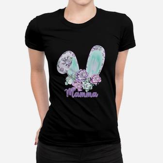 Easter Bunny With Flowers Mamma Great Family Gift For Women Ladies Tee | Seseable UK