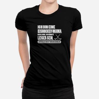 Eishockey-Mama Lustiges Frauen Tshirt, Perfekt für Eishockeybegeisterte Mütter - Seseable