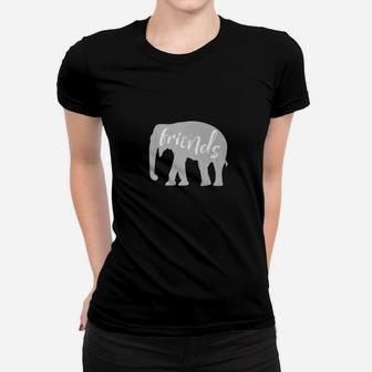Elephant Best Friend Matching Outfits, best friend gifts Ladies Tee - Seseable