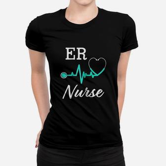 Er Nurse Emergency Room Nursing Rn Ladies Tee - Seseable