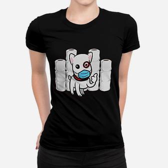 Essential Dog With Toilet Paper Ladies Tee - Seseable