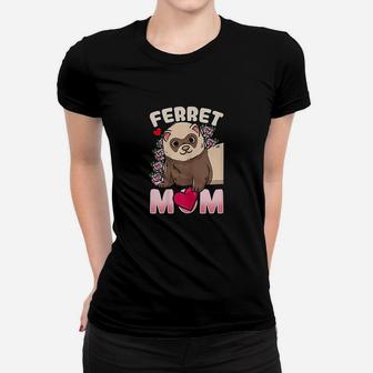Ferret Mom Ferret Lovers And Owners Ladies Tee - Seseable