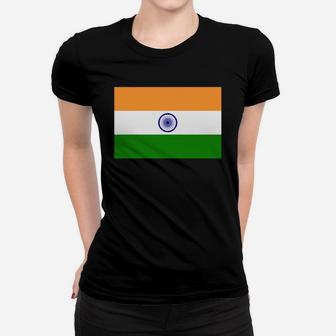 Flag Of India Cool Indian Flag T-shirt Ladies Tee - Seseable