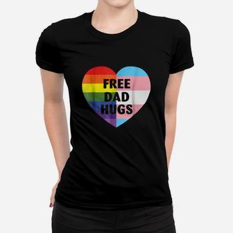 Free Dad Hugs Lgbt Gay Pride T Shirts Ladies Tee - Seseable