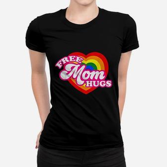 Free Mom Hugs For Women Lgbtq Gay Pride Ladies Tee - Seseable