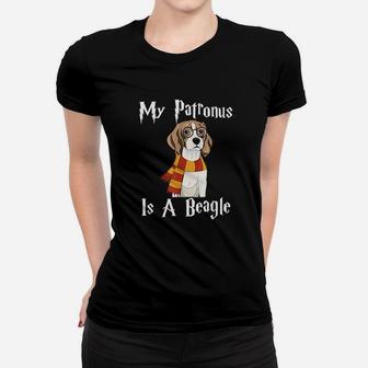 Funny Beagle Gift My Patronus Is A Beagle Ladies Tee - Seseable