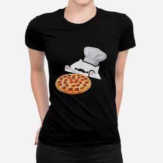 Funny Bongo Cat Pizza Chef Dank Memes Ladies Tee - Seseable