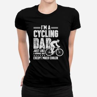 Funny Cycling Dad Shirt - Gift For Biker Dad Black Youth B0784gjv7p 1 Ladies Tee - Seseable