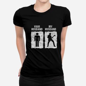 Funny Guitar My Husband Your Husband Wife Guitarist Ladies Tee - Seseable