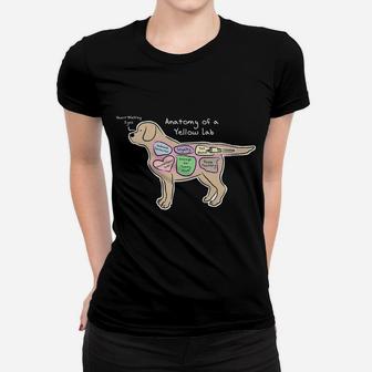 Funny Labrador Dog Anatomy Of A Yellow Lab Ladies Tee - Seseable