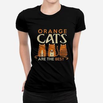 Funny Orange Cats Are The Best Cat Mom Ladies Tee - Seseable