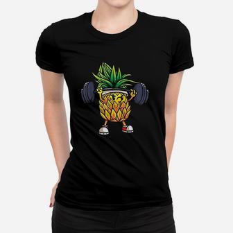 Funny Pineapple Powerlifting Weightlifting Women T-shirt - Seseable