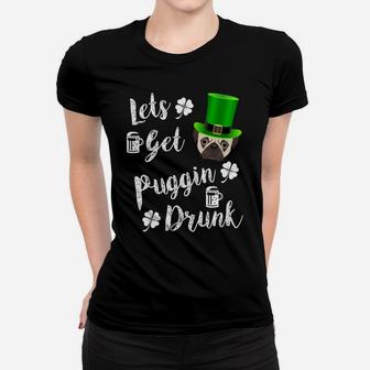 Funny Pug St Patricks Day Pug Dog Ladies Tee - Seseable